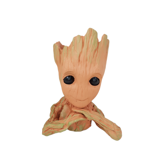 Resin Folded Arms Groot Mini Planter